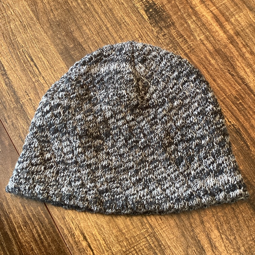 Child’s Wigwam Knit Wool‎ Blend Winter Beanie Hat Gray Black